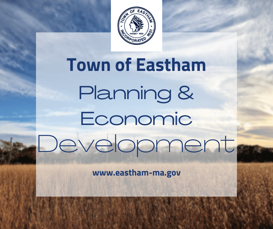 golden field with trees sky background text planning & economic development