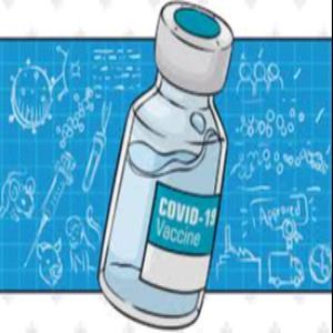 COVID-19 vaccine vile graphic