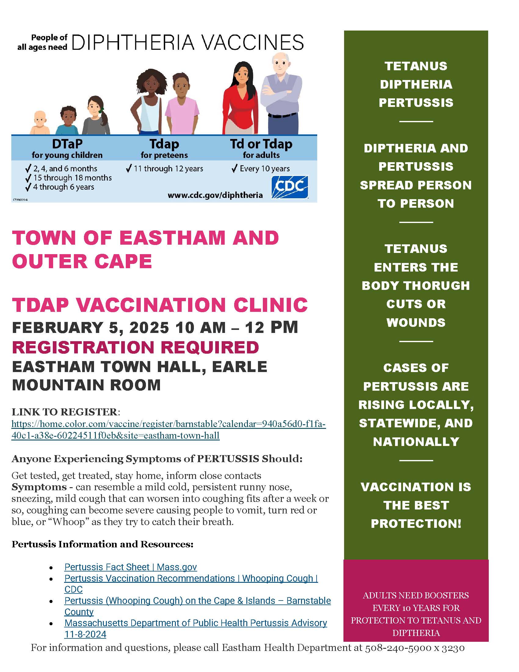 TDAP Vaccination Clinic Town Hall 2 5 2025