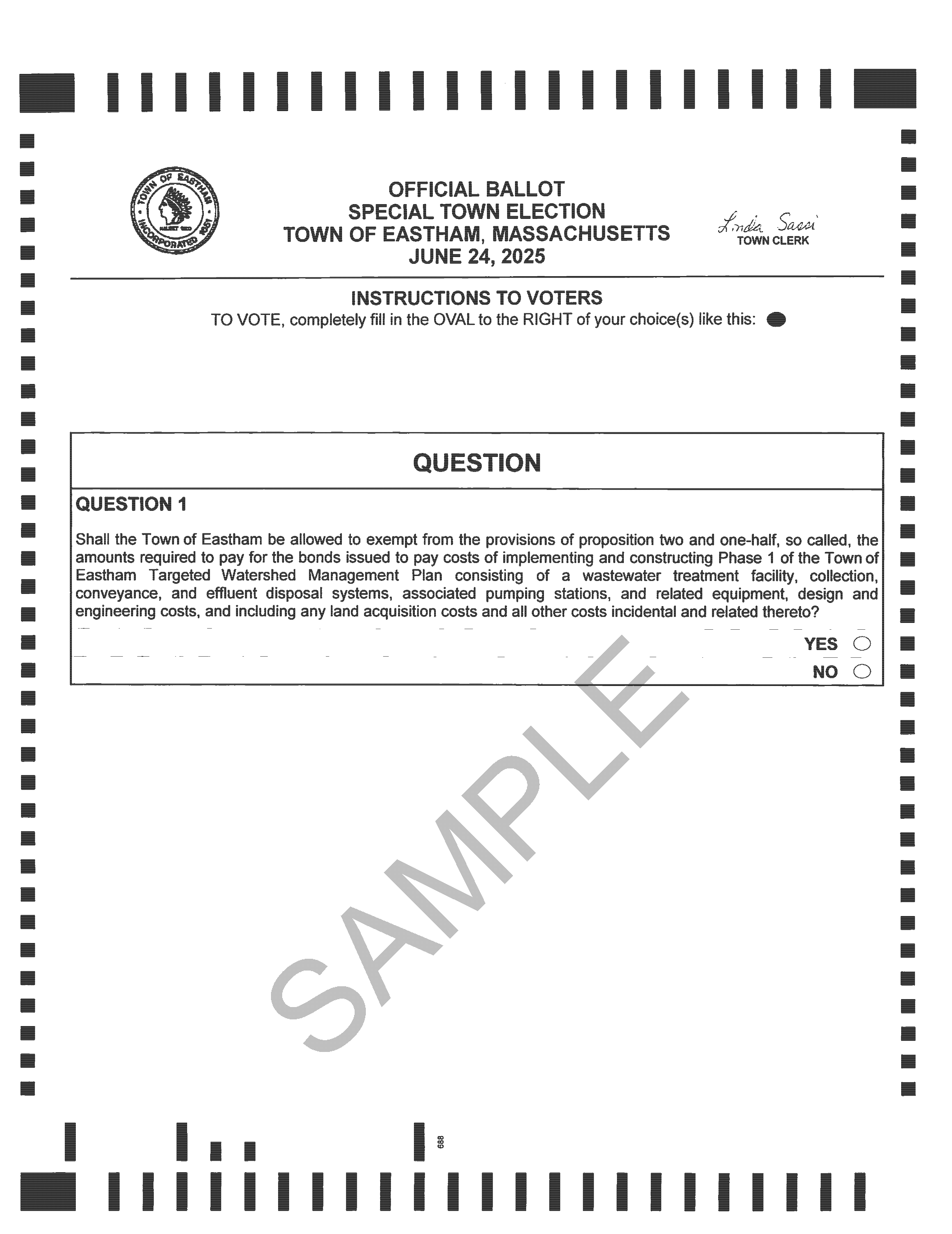 SAMPLE BALLOT 6.24.25