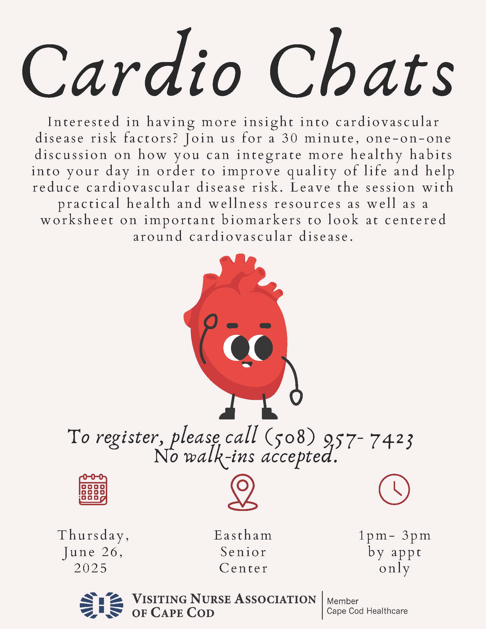 Cardio Chats Eastham COA 6.26.25